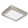 Plafón LED 8W Cuadrado Acero Inoxidable - CCT - OSRAM CHIP