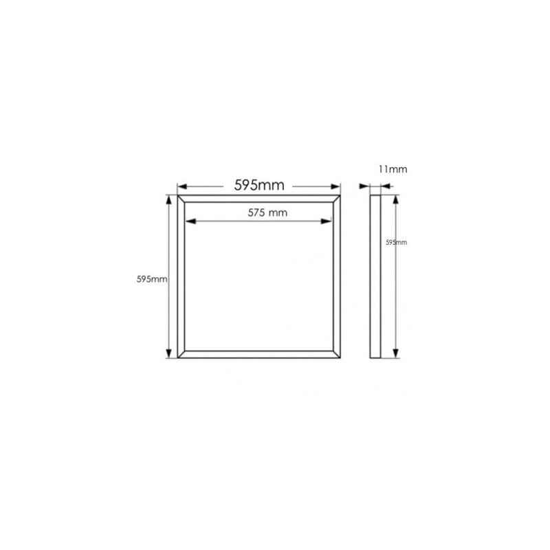 Panel Fit LED 60x60 44W Marco Luminoso Blanco - CCT- Driver Philips 5 Años de garantía