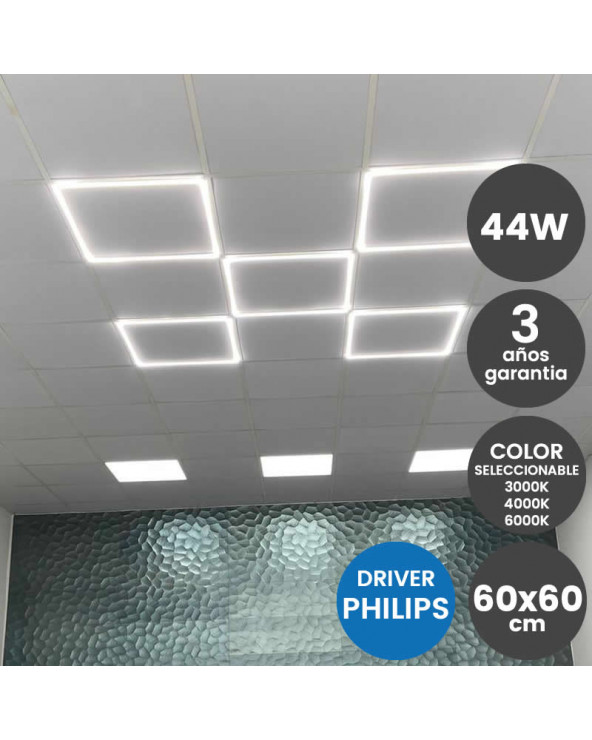 Panel LED 120x60 80W - CERTA Driver Philips 5 años Garantía