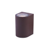 Aplique exterior LED marrón GU10 • Ledytec