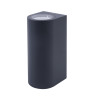 Aplique LED exterior negro para GU10 • Ledytec