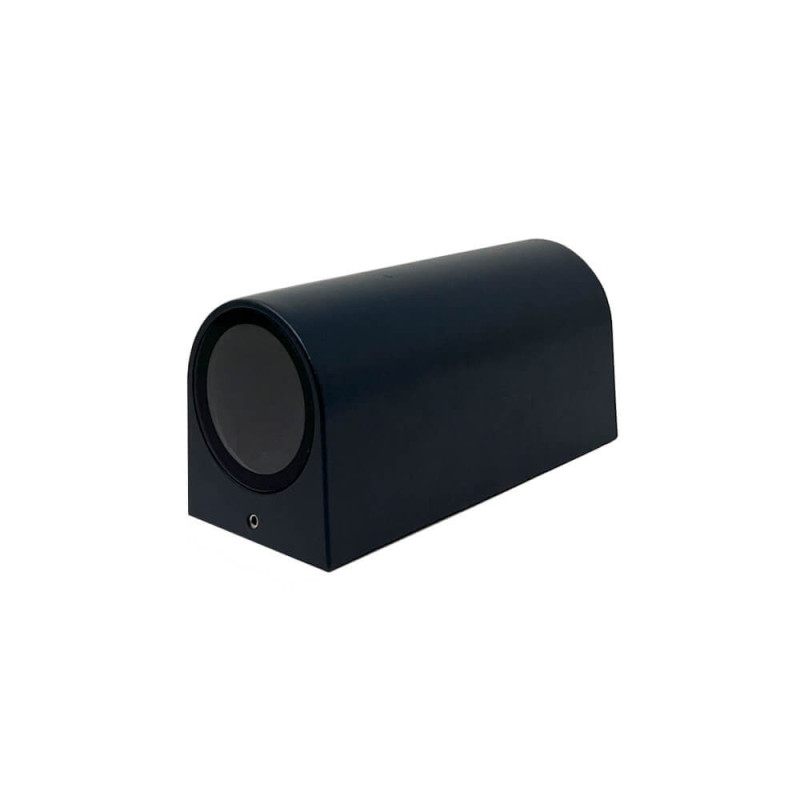 Aplique LED exterior negro para GU10 • Ledytec
