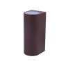 Aplique LED exterior marrón Oxirón GU10 IP54 • Ledytec