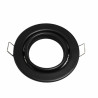 Aro Redondo Negro Orientable para dicroica LED GU10 MR16