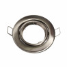 Aro Redondo acabado Niquel satinado Orientable para dicroica LED GU10 MR16
