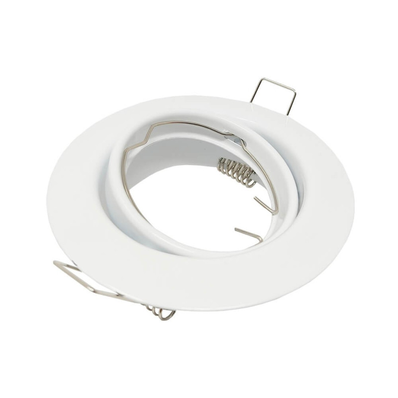 Aro Redondo Blanco Slim Orientable para dicroica LED GU10 MR16