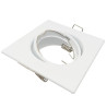 Aro Cuadrado Blanco Orientable para dicroica LED GU10 MR16