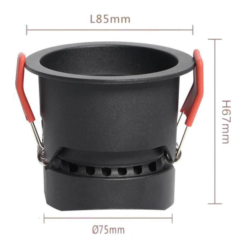 Empotrable LED Potencia y color seleccionable 5W - 8W -12W Negro Chip Bridgelux UGR11 CRI +92- 3 AÑOS DE GARANTIA