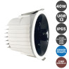 Downlight Empotrable LED 40W Driver Philips Color Seleccionable UGR13 IP65- 3 AÑOS DE GARANTIA