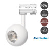 Foco LED 10W Blanco Carril Trifasico Chip Bridgelux CRI+93- 3 AÑOS DE GARANTIA