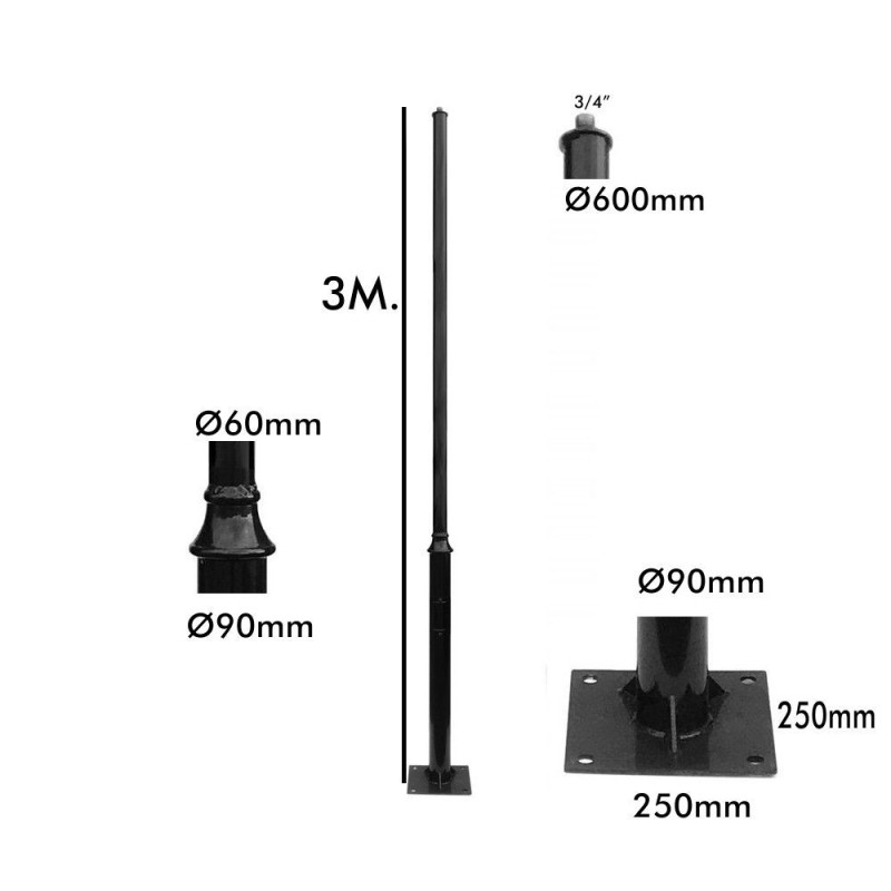 Columna modelo 8230 hasta 4 metros de altura