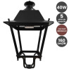 Farola Villa Aluminio LED 40W Chip Bridgelux 160 Lm/W 5 años de garantía