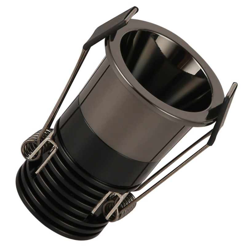 Empotrable LED 6W Negro Bridgelux  40° UGR11 130Lm/W. 3 años garantia