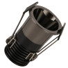 Empotrable LED 6W Negro Bridgelux  40° UGR11 130Lm/W. 3 años garantia