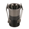 Empotrable LED 6W Negro Bridgelux  40° UGR11 130Lm/W. 3 años garantia