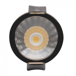 Empotrable LED 6W Negro Bridgelux  40° UGR11 130Lm/W. 3 años garantia