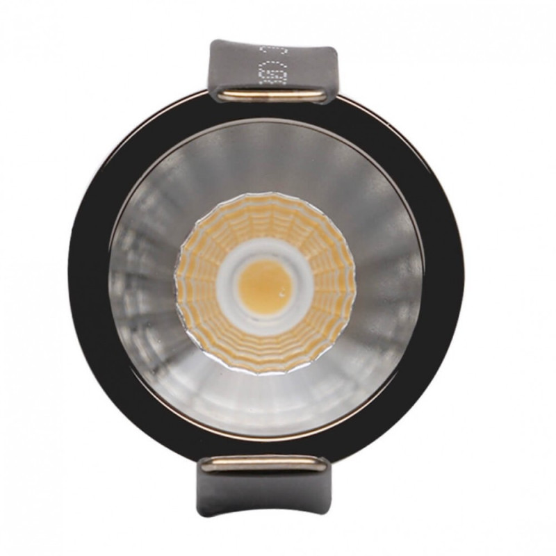 Empotrable LED 6W Negro Bridgelux  40° UGR11 130Lm/W. 3 años garantia