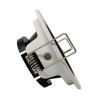 Aro Redondo Orientable Blanco y negro para  GU10 MR16  Ø85mm Aluminio