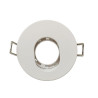 Aro Redondo Orientable Blanco para dicroica LED GU10 MR16 Aluminio