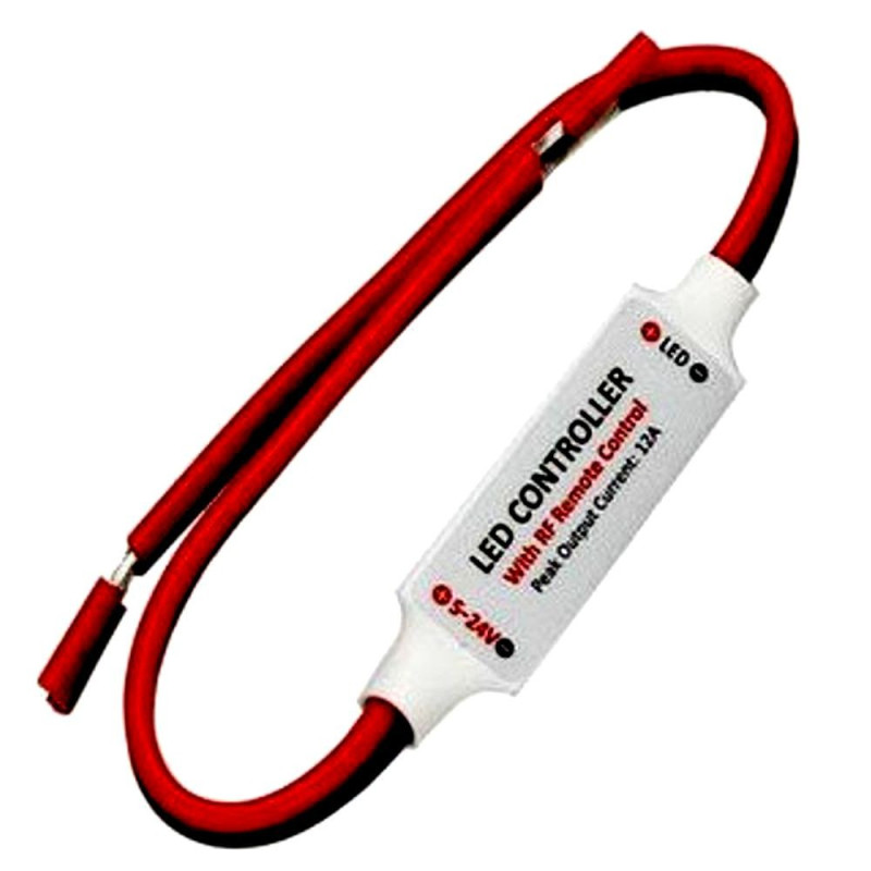 Controlador Dimmer para Tira LED Monocolor 5V/12V/24V con Mando de control