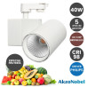 Foco LED 40W Driver PHILIPS Chip Bridgelux Blanco para Carril Monofásico Especial Fruteria