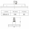 Foco LED Potencia Seleccionable desde 40w a 75w  Blanco Carril TRIFÁSICO Chip Bridgelux 5 años de garantia