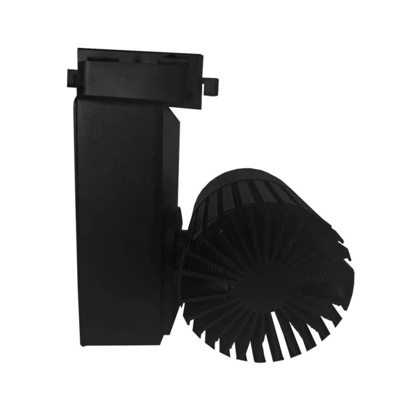 Foco LED 40W Negro PHILIPS Driver Chip Bridgelux Carril Monofásico CRI+98  5 años de garantía