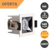 Decoración Led - Empotrable LED 5W Chip OSRAM 24º UGR17 140lm/W.
