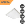 Plafón superficie 40w Aluminio Blanco 50x50 cm Slim