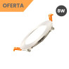 Placa LED Circular 8W Acero Inox