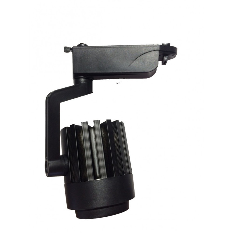 Foco LED 30W Negro para Carril Monofásico 35º Chip Bridgelux
