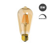 Bombilla LED Filamento Vintage 8W E27 Gold ST64 Regulable