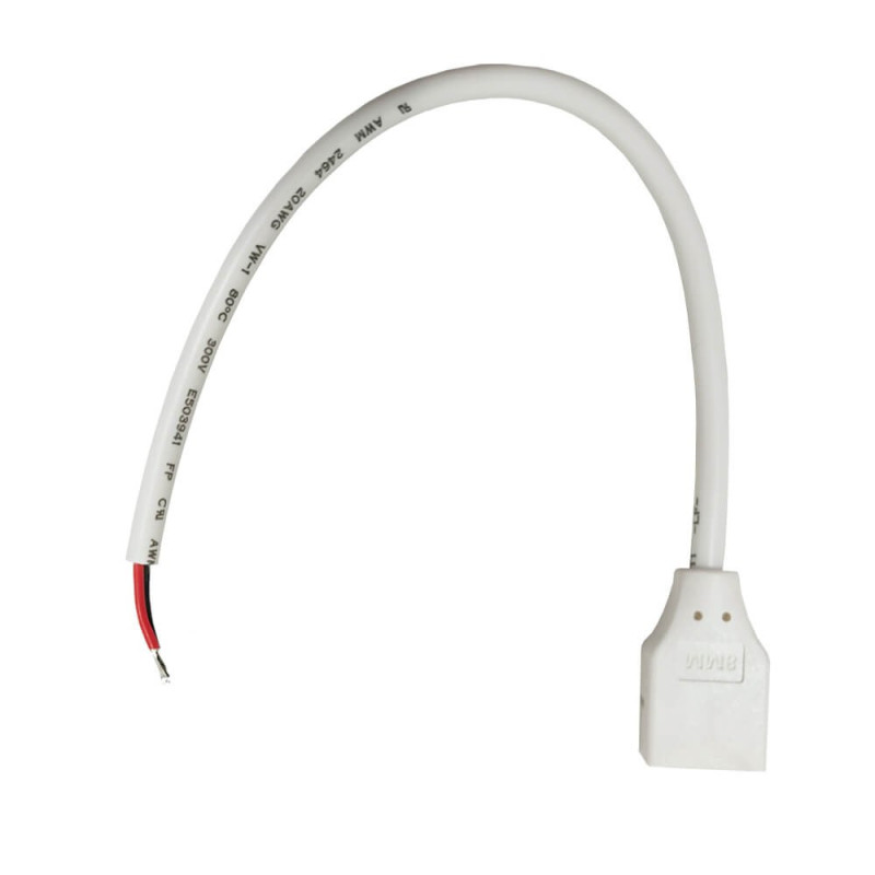 Conector de Inicio para Tiras LED COB o SMD  8mm - IP65