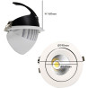 Foco Empotrable Orientable LED 44W 24º Color seleccionable y Driver Philips - 3 Años de garantía