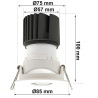 Foco Downlight Empotrable LED 15W Direccionable Blanco CRI+92 UGR13