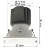 Foco Downlight Empotrable LED 15W Cuadrado Blanco CRI+92 UGR13