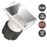 Foco Downlight Empotrable LED 15W Plata Cuadrado CRI+92 UGR13