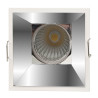 Foco Downlight Empotrable LED 15W Plata Cuadrado CRI+92 UGR13