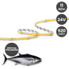 Tira LED COB 24V 11W/M Especial Pescadería 520 LED/m FLIP CHIP CRI90 IP20- 3 AÑOS DE GARANTIA