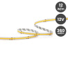 Tira LED COB 12V 12W/m 360 LED/m FLIP CHIP CRI90 IP20
