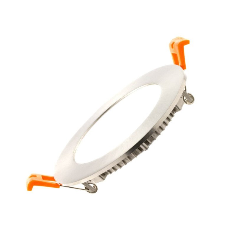 Placa LED Circular 5W  Acero Inox