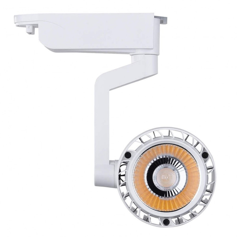 Foco LED 30W Blanco Chip Bridgelux para Carril Monofásico 35º