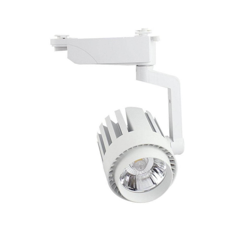 Foco LED 30W Blanco Chip Bridgelux para Carril Monofásico 35º