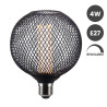 Bombilla LED Metal Negro 4W E27 G125 - Dimable