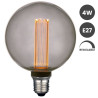 Bombilla LED Cristal Ahumado 4W G125 E27 - Dimable