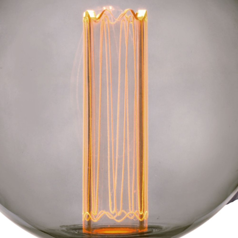 Bombilla LED Cristal Ahumado 4W G125 E27 - Dimable