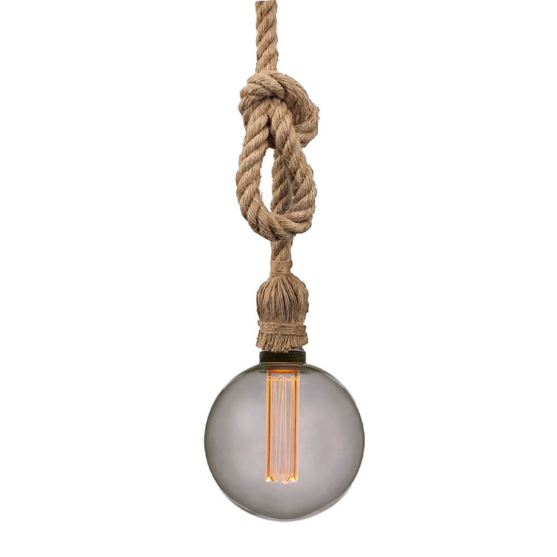 Bombilla LED Cristal Ahumado 4W G125 E27 - Dimable