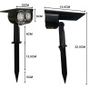 Pica Solar jardín LED IP65