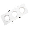 Aro Marco Triple BLANCO orientable para GU10