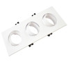 Aro Marco Triple BLANCO orientable para GU10